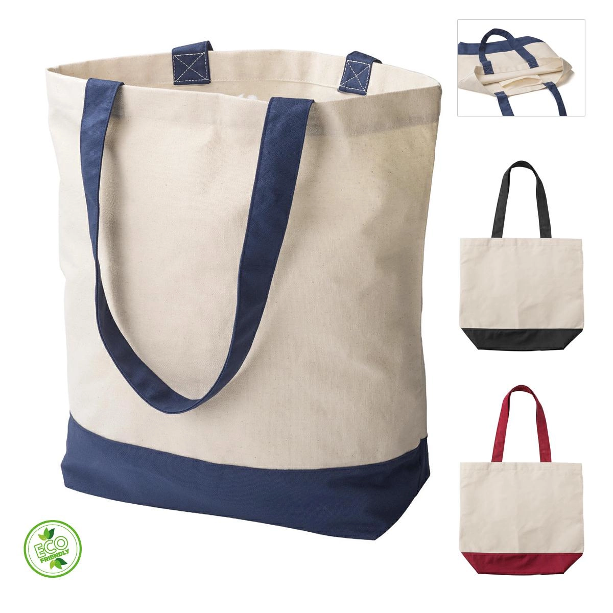 Immagine SHOPPER IN COTONE E TELA 280G 45x40x15