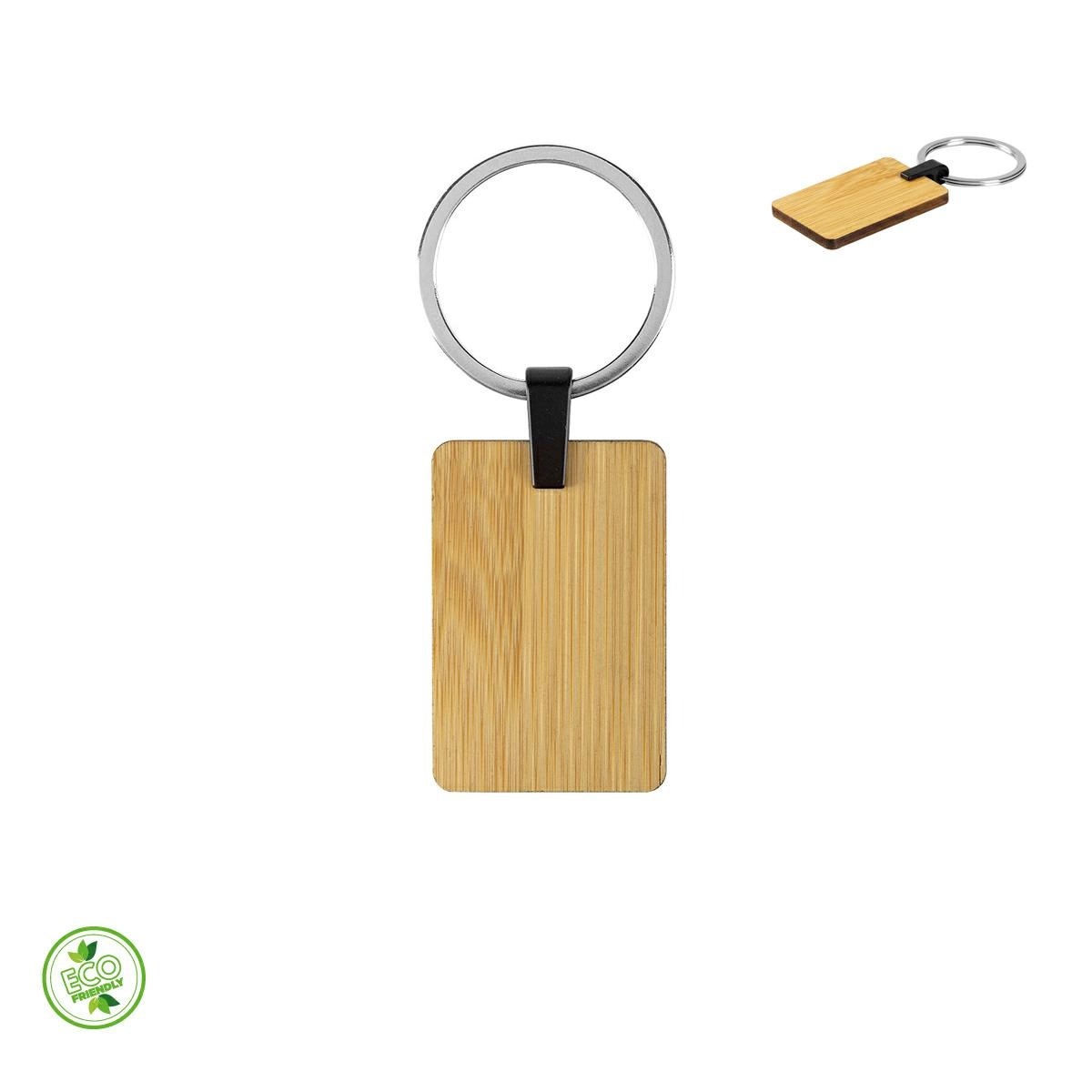 Immagine PORTACHIAVI IN BAMBOO A FORMA DI RETTANGOLO