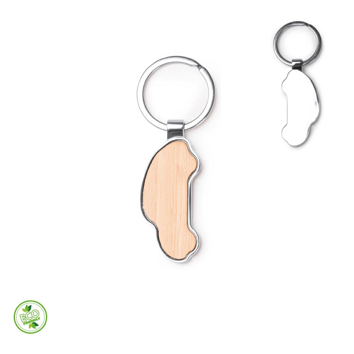 Immagine PORTACHIAVI IN BAMBOO E METALLO AUTOMOBILE