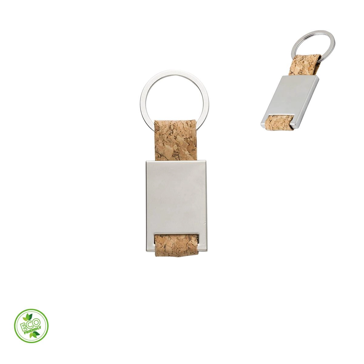 Immagine PORTACHIAVI IN SUGHERO CON DETTAGLI IN ZINCO E METALLO