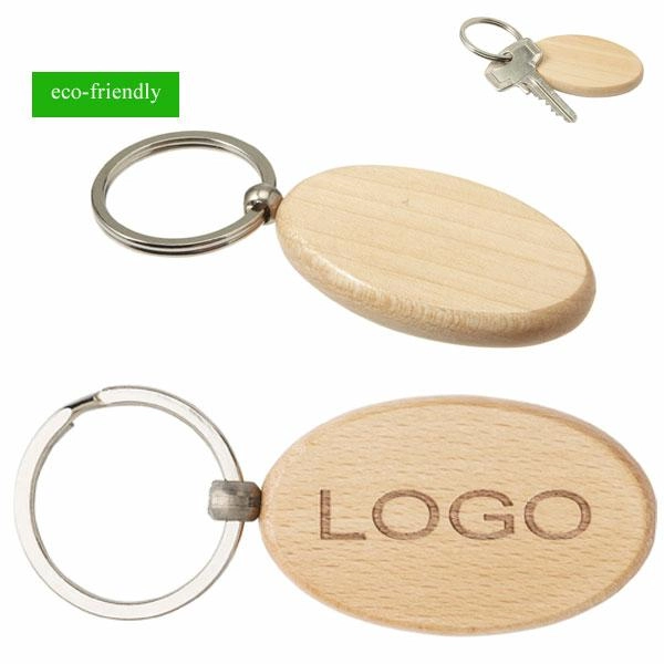 Immagine PORTACHIAVI IN LEGNO OVALE