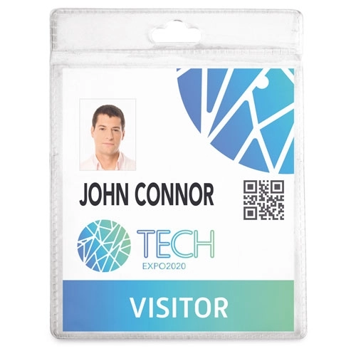 Immagine PORTABADGE PVC 9X12 CM 