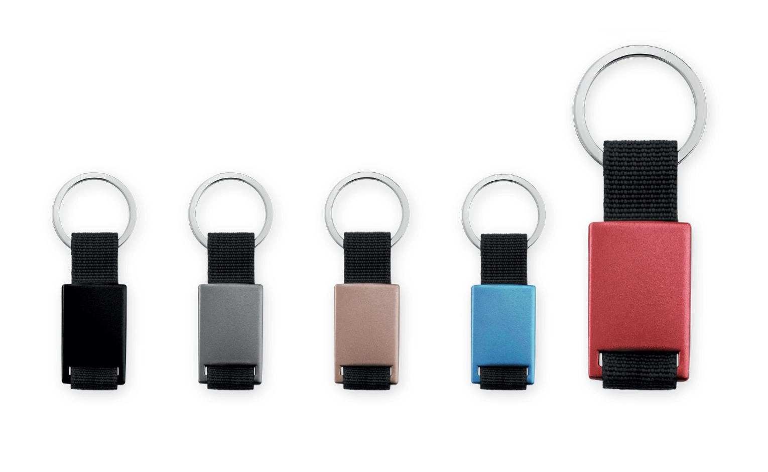 Immagine PORTACHIAVI RETTANGOLARE CON PLACCA IN METALLO