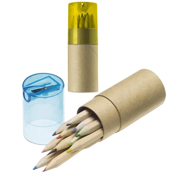 Immagine SET 12 MATITE - colorate in astuccio cilindrico