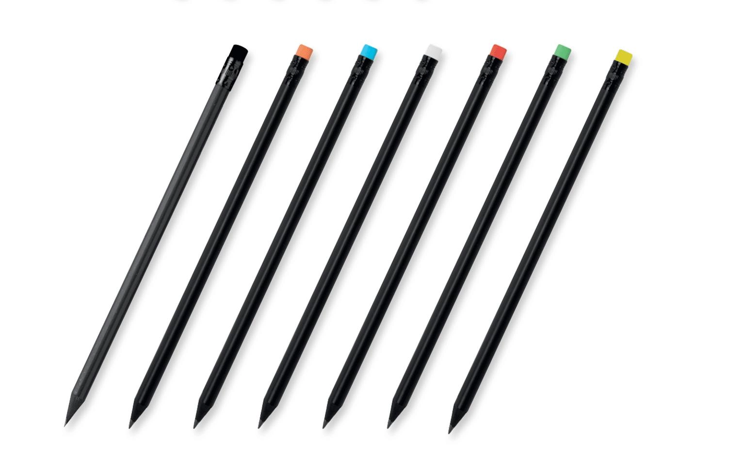 Immagine Matita All Black con gommino colorato