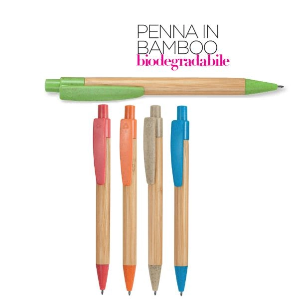 Immagine VALENCIA - Penna sfera in bamboo biodegradabile