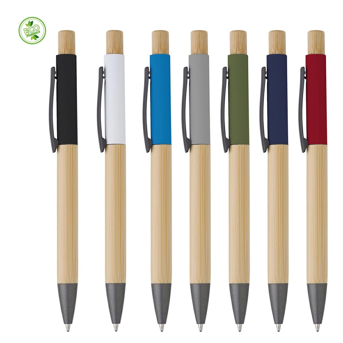 Immagine ARUBA PENNA A SFERA IN BAMBOO DETTAGLI IN ALLUMINIO