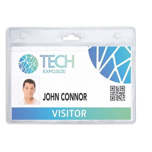 Immagine PORTABADGE PVC 12X9CM 