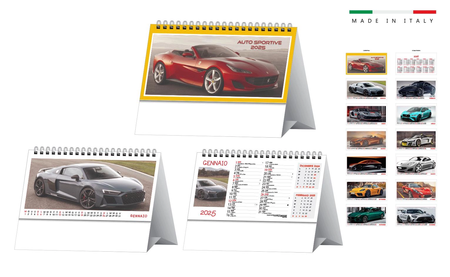 Immagine Calendario da tavolo AUTO 19x14,5