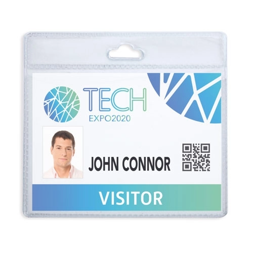 Immagine PORTABADGE PVC 