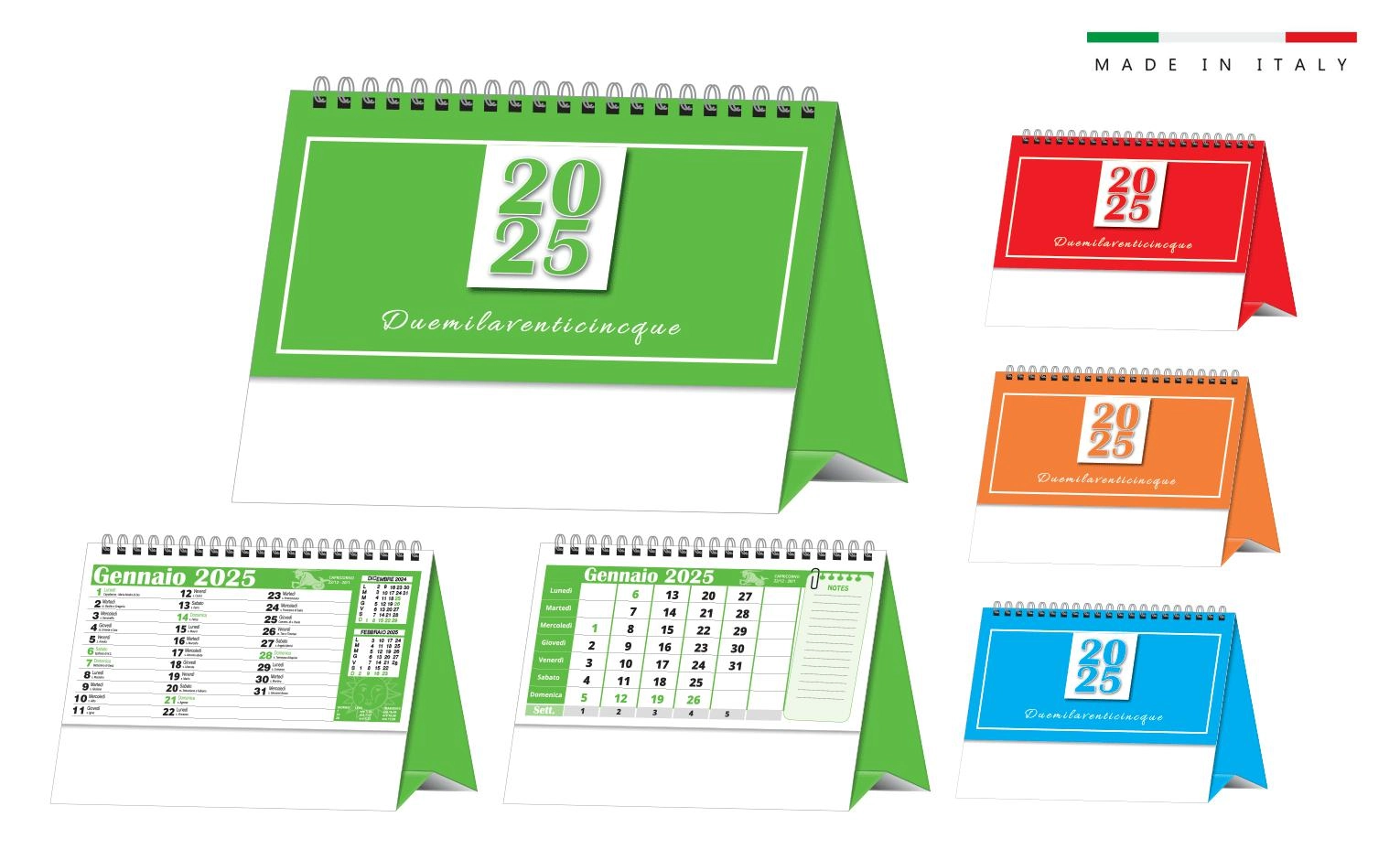 Immagine CALENDARIO TRIMESTRALE DA TAVOLO 13 FOGLI 19x14,5