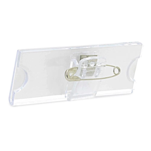 Immagine PORTABADGE CON SPILLA RETTANGOLARE 