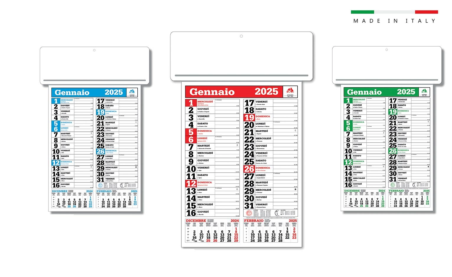 Immagine Calendario PASSAFOGLI CON ASTINA 34x55cm