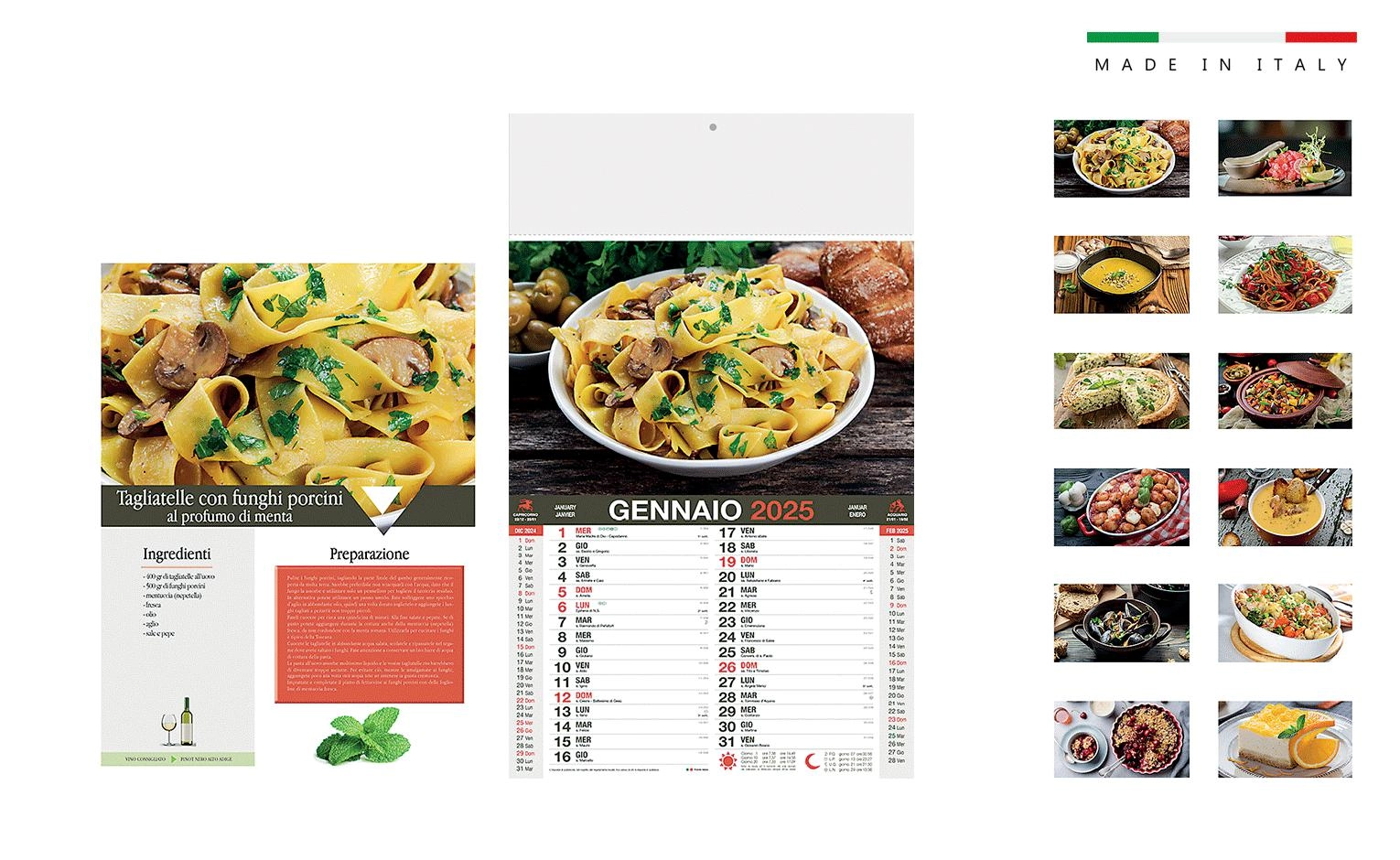 Immagine Calendario CUCINA mensile 12 fogli 28,8x47