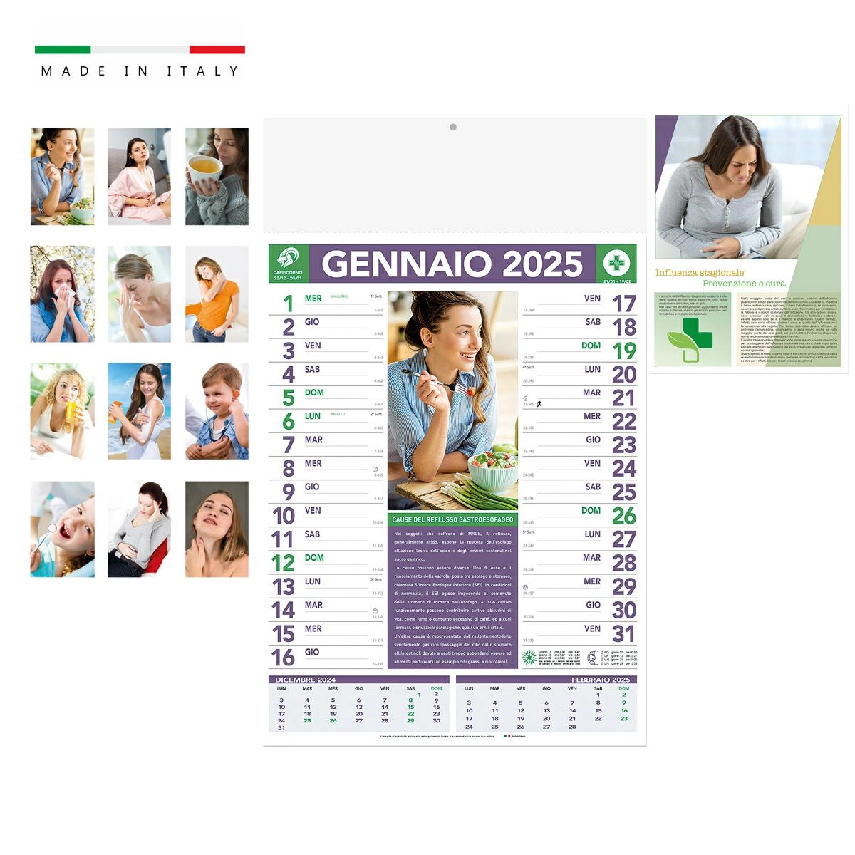 Immagine Calendario FARMACIA mensile 12 fogli 28,8x47