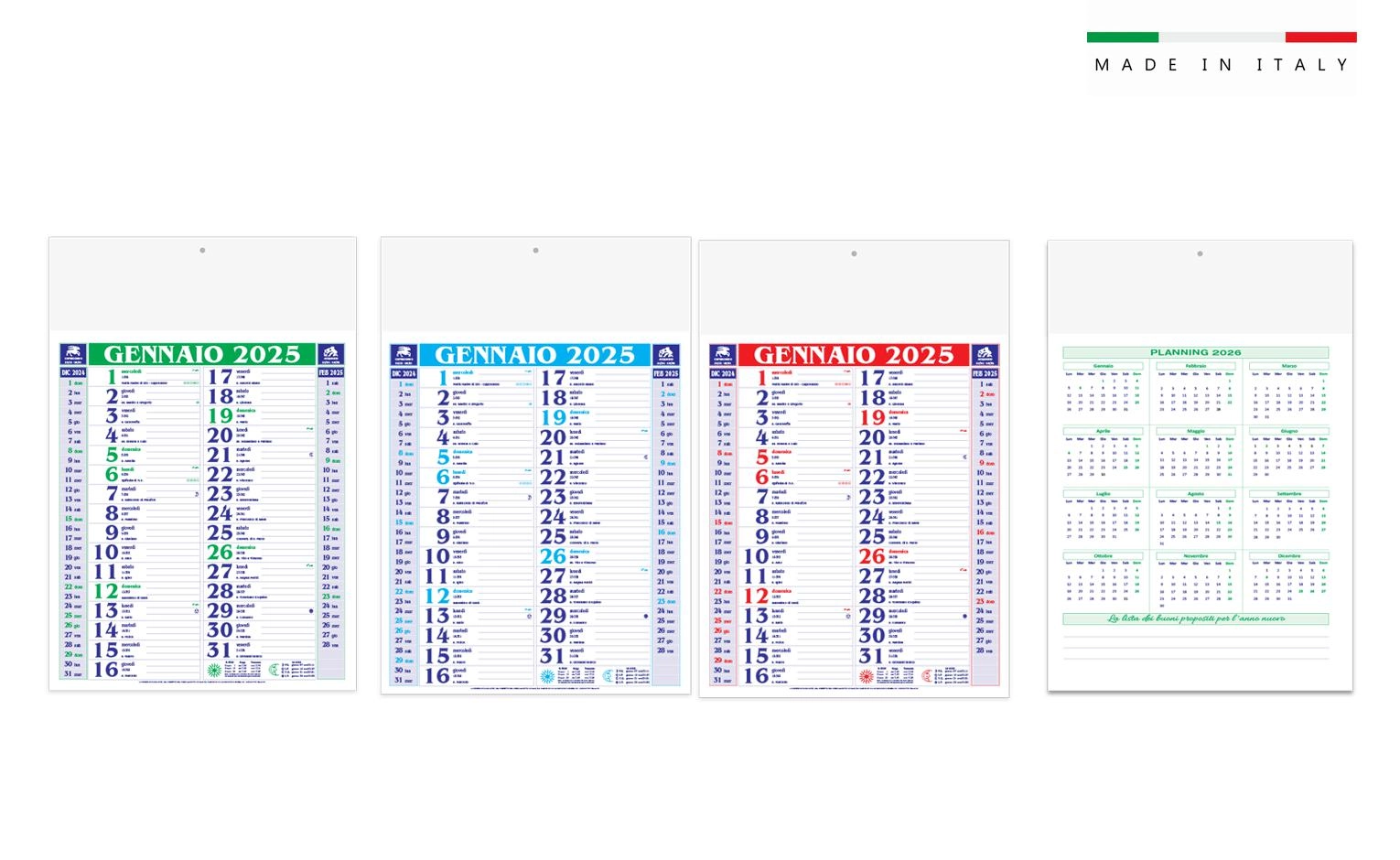 Immagine Calendario mensile OLANDESE MEDIUM 12 fogli