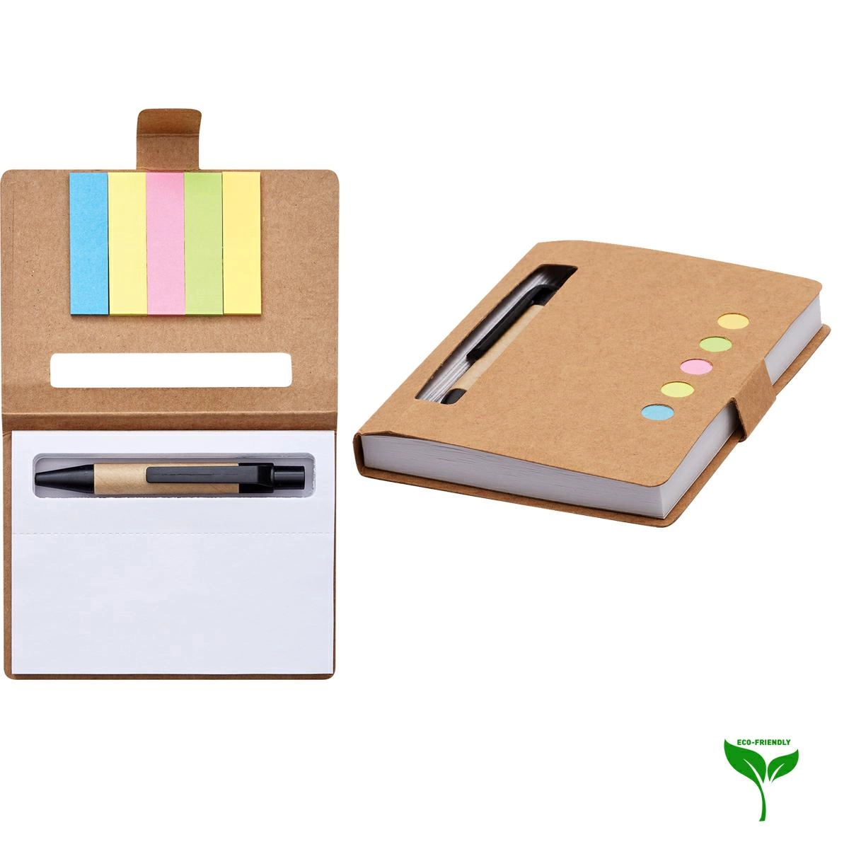 Immagine MINI QUADERNO IN ECO PAPER CON POST-IT E PENNA