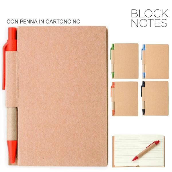 Immagine BLOCK NOTES A RIGHE CON PENNA