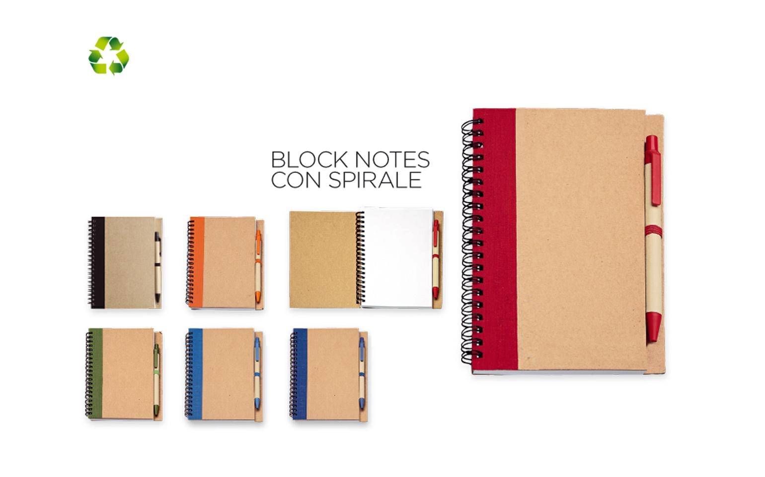 Immagine BLOCK NOTES SPIRALATO ECO PAPER