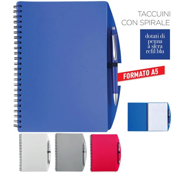 Immagine TACCUINO A5 COPERTINA IN PP DOTATO DI PENNA