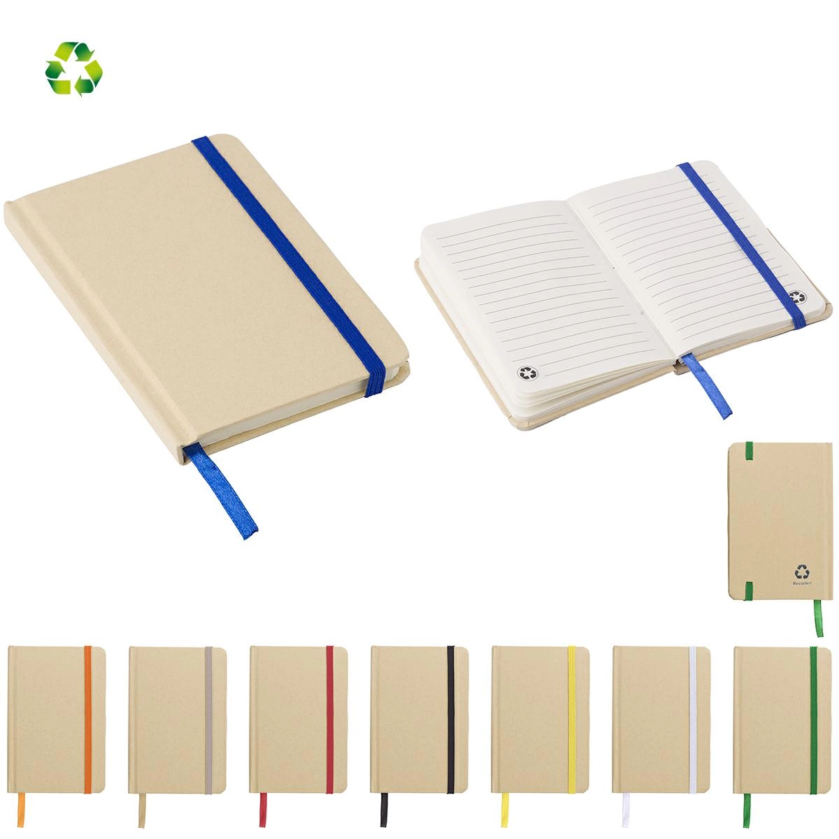 Immagine TACCUINO IN CARTA RICICLATA A5 PAGINE A RIGHE