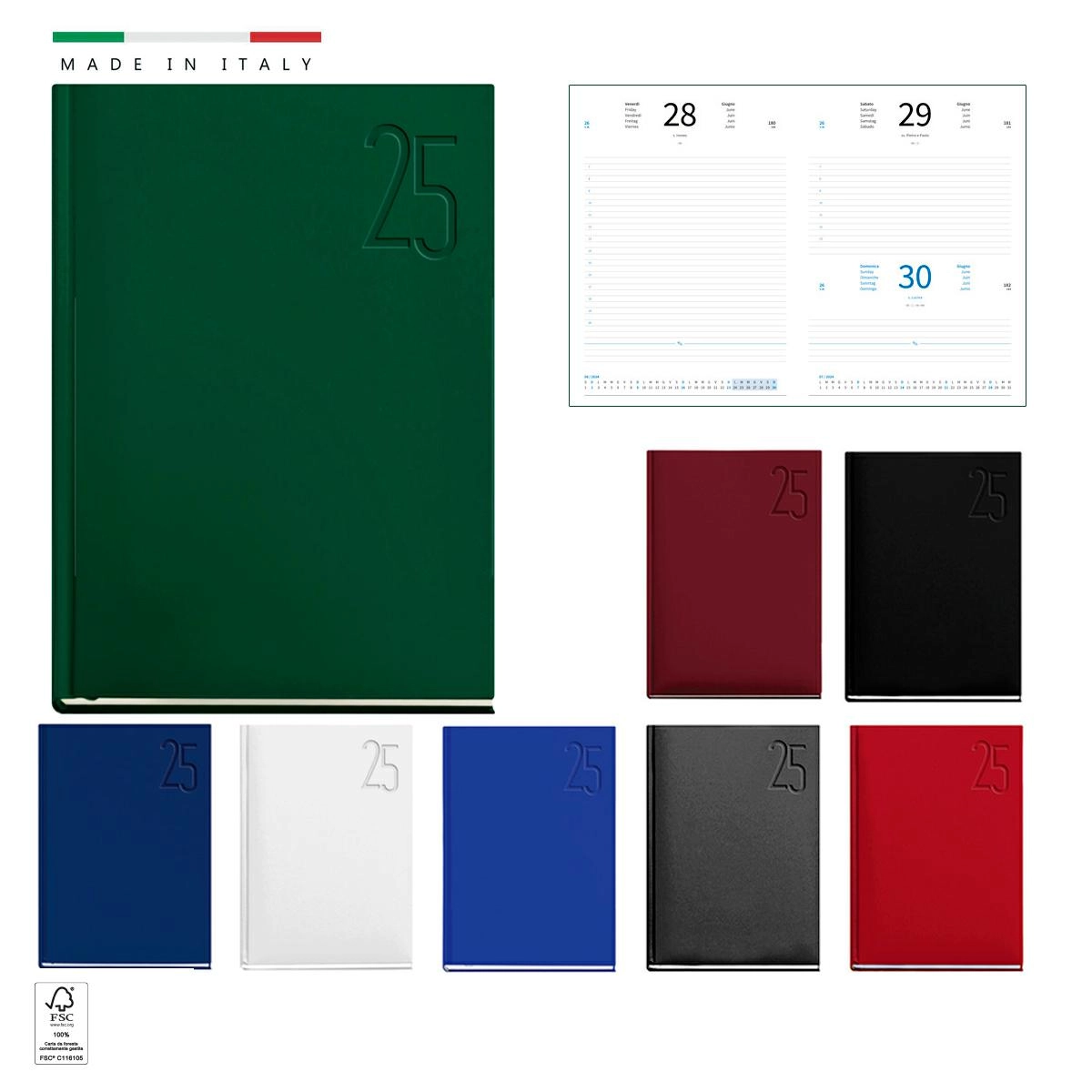 Immagine AGENDA GIORNALIERA 14,3x20,3 IN MATRA