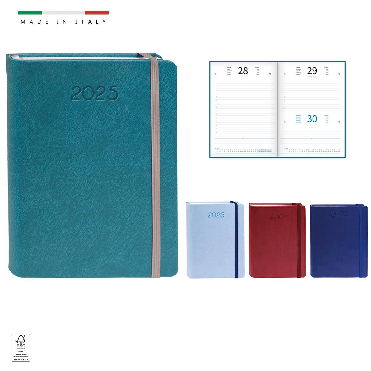 Immagine AGENDA GIORNALIERA IN VIVELLA 17x24