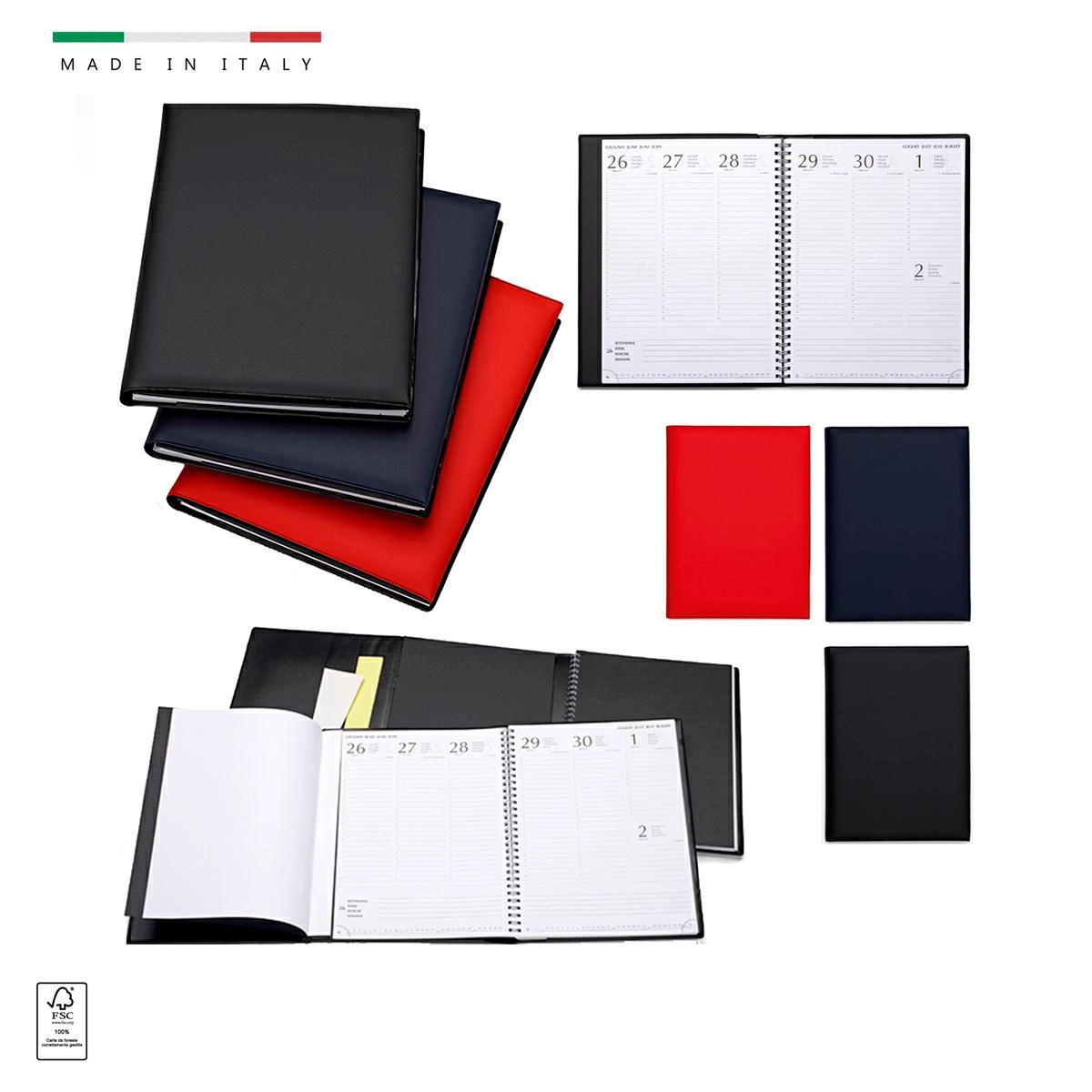 Immagine AGENDA SETTIMANALE A TRE ANTE 19x26