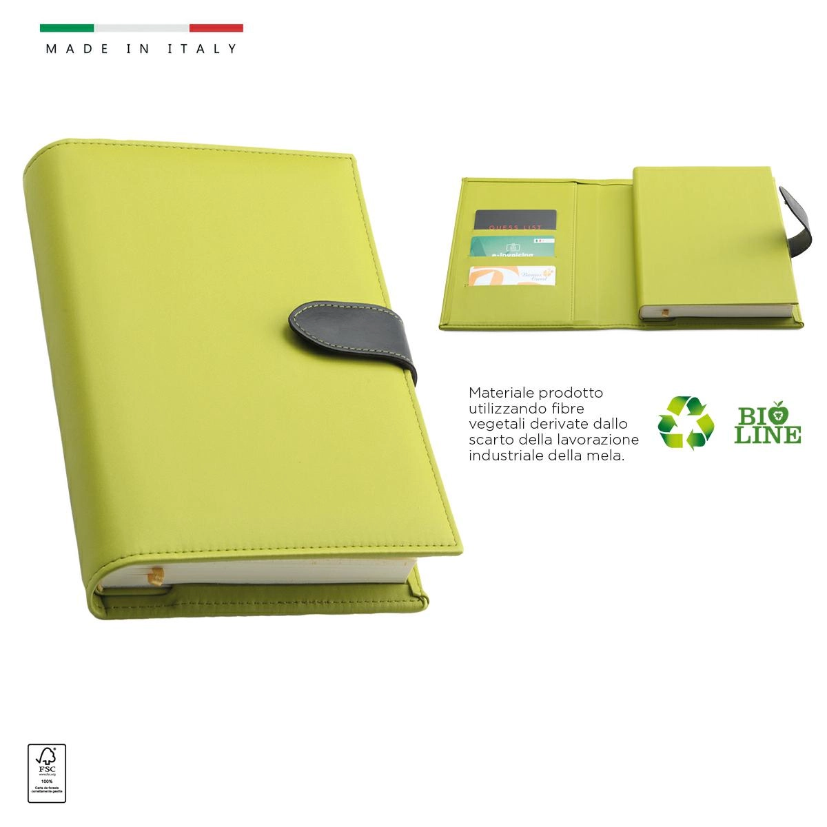 Immagine AGENDA PORTAFOGLIO BIOLINE 15x21cm