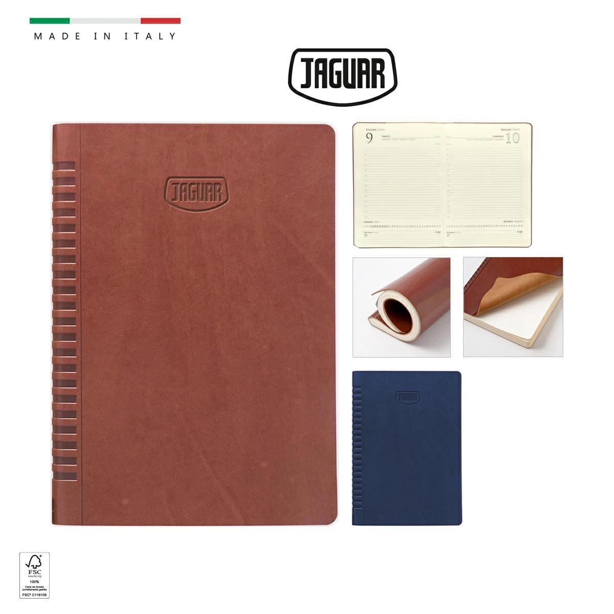 Immagine AGENDA GIORNALIERA 17x24 JAGUAR IN VIVELLA TERMOVIRANTE