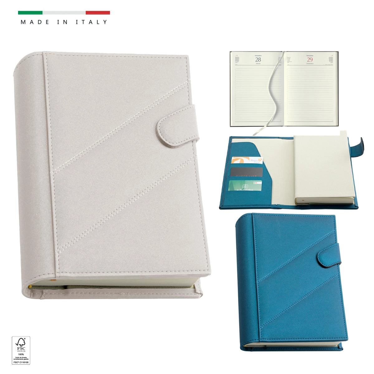 Immagine AGENDA GIORNALIERA PORTAFOGLIO 17x24cm