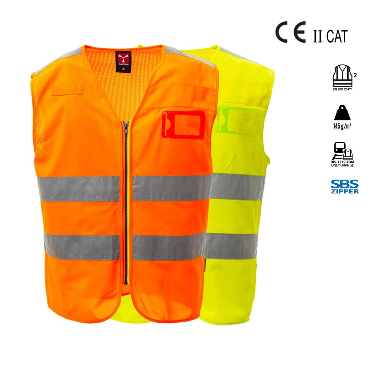 Immagine ACE MESH GILET A/V IN RETE TRASPIRANTE PAYPER