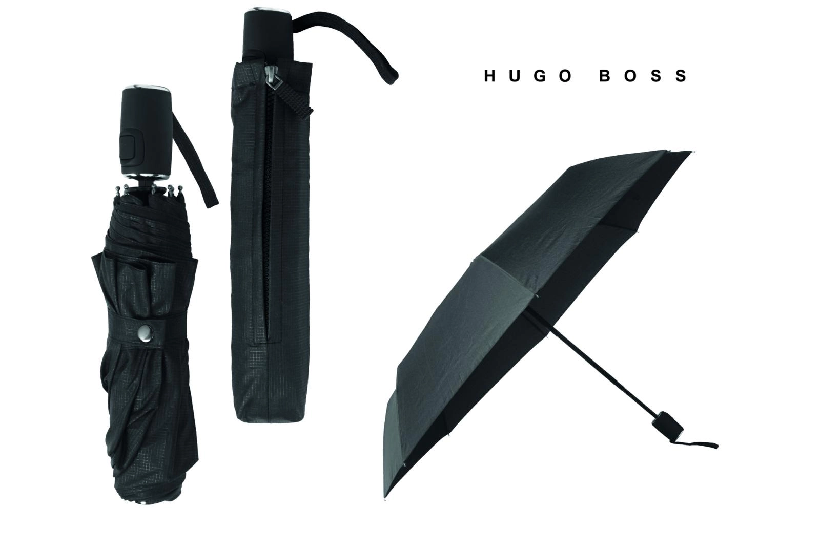 Immagine OMBRELLO PIEGHEVOLE IN POLIESTERE - HUGO BOSS