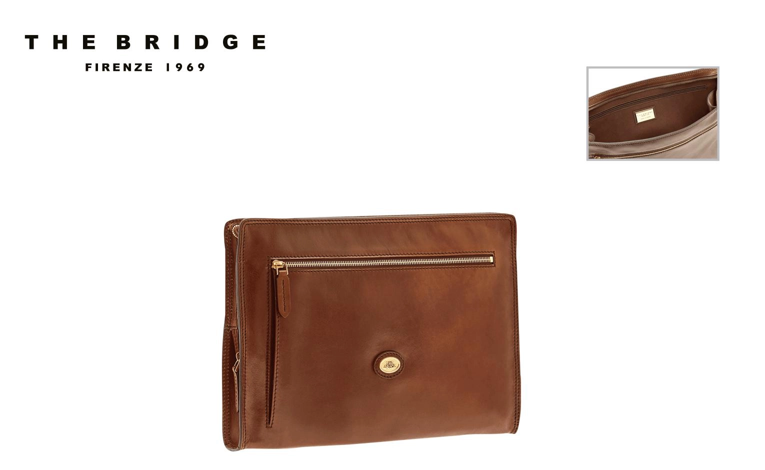 Immagine NECESSAIRE SOTTOBRACCIO IN PELLE BOVINA 38X27X5 CM