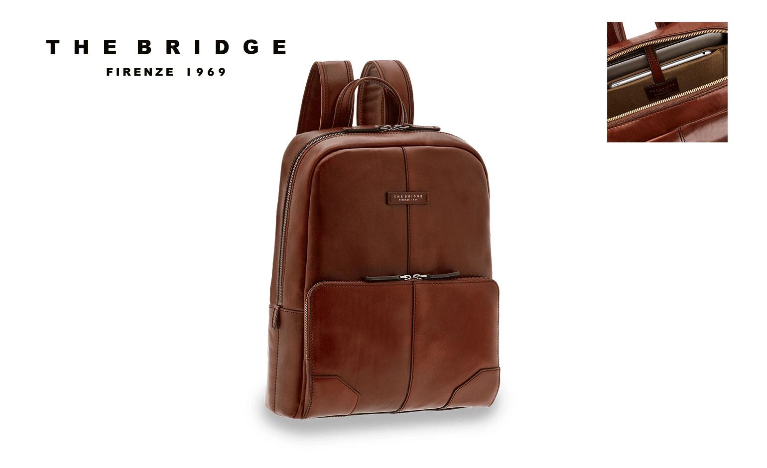 Immagine ZAINO IN PELLE PORTA COMPUTER THE BRIDGE