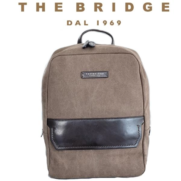 Immagine ZAINO IN CANVAS CON FINITURE IN PELLE THE BRIDGE