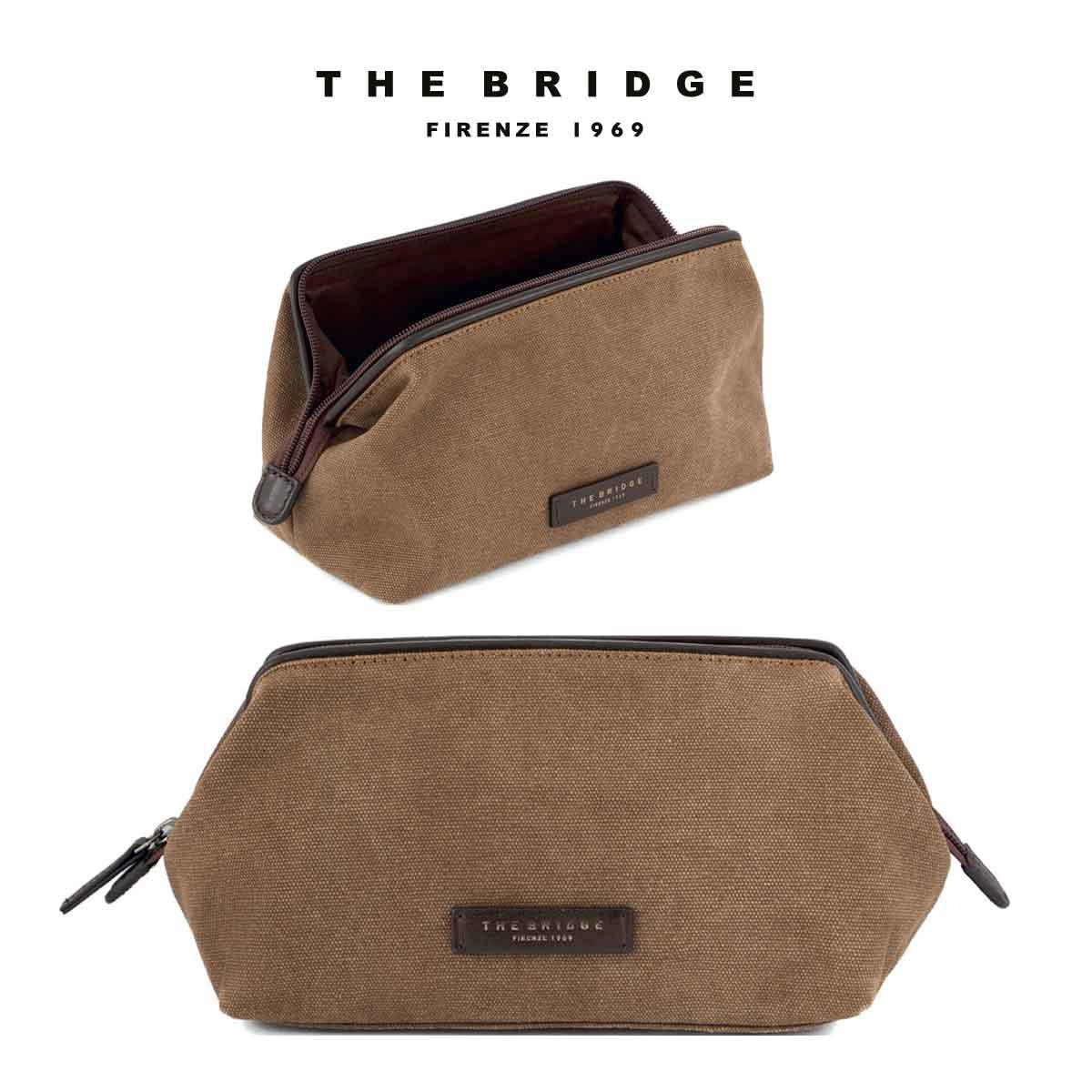 Immagine BEAUTY CASE IN CANVAS E PELLE THE BRIDGE