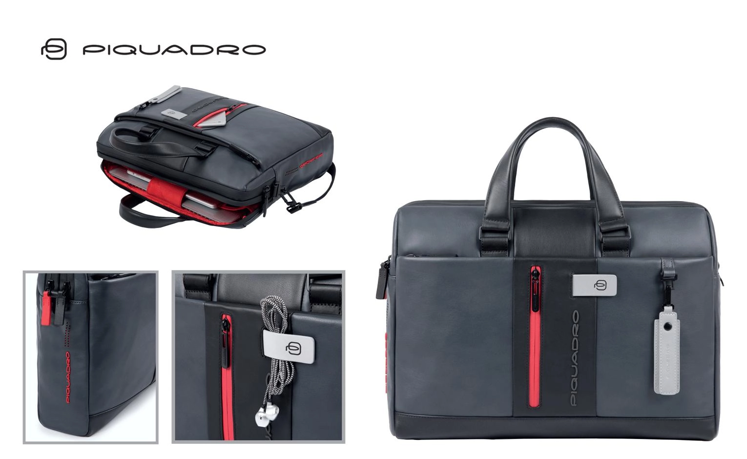 Immagine CARTELLA PORTACOMPUTER IN PELLE PIQUADRO