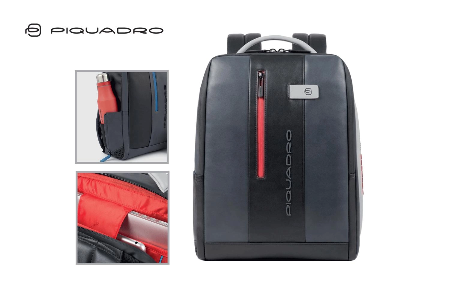 Immagine ZAINO PORTACOMPUTER E PORTAIPAD IN PELLE PIQUADRO