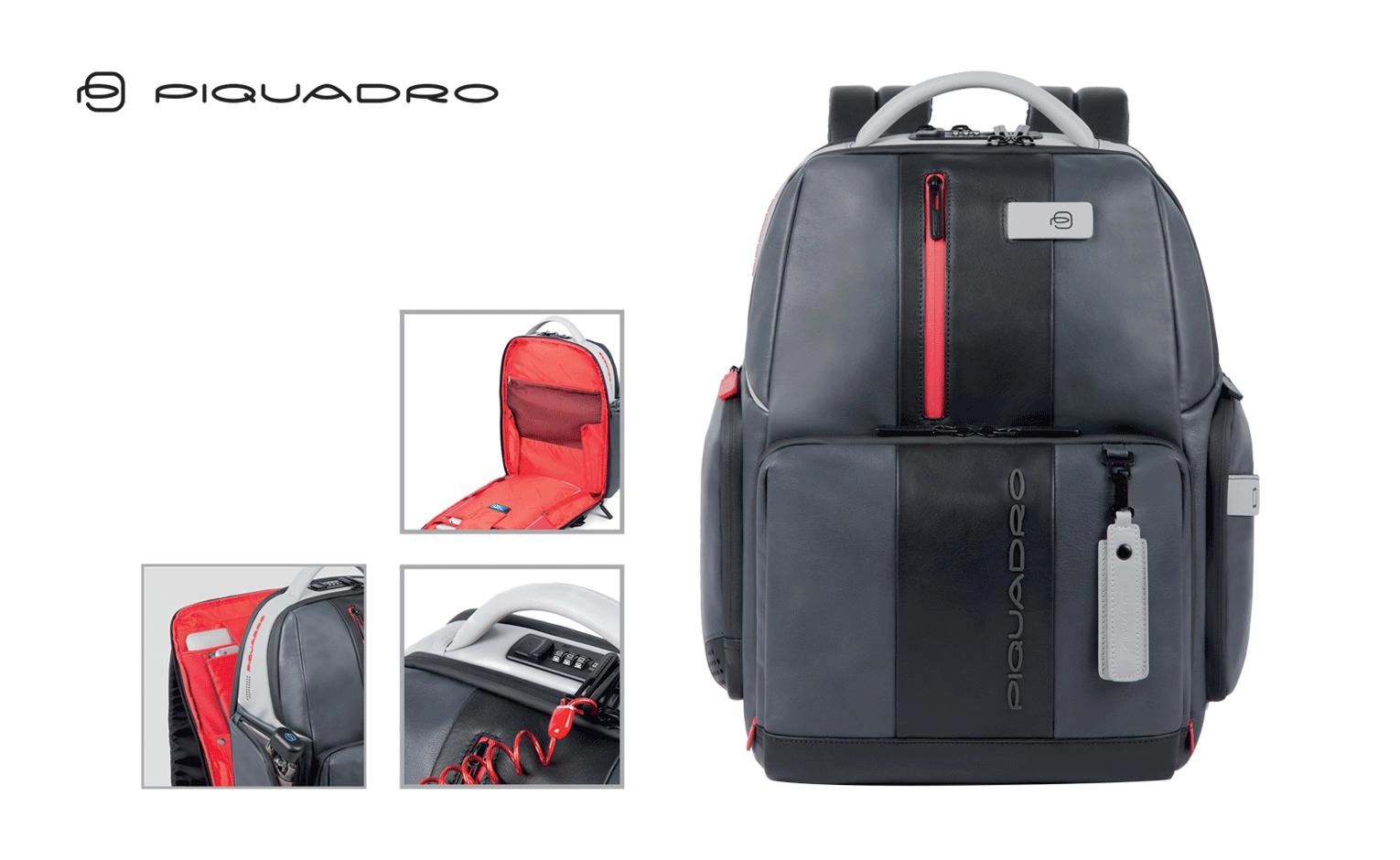 Immagine ZAINO PORTACOMPUTER E PORTAIPAD IN PELLE PIQUADRO