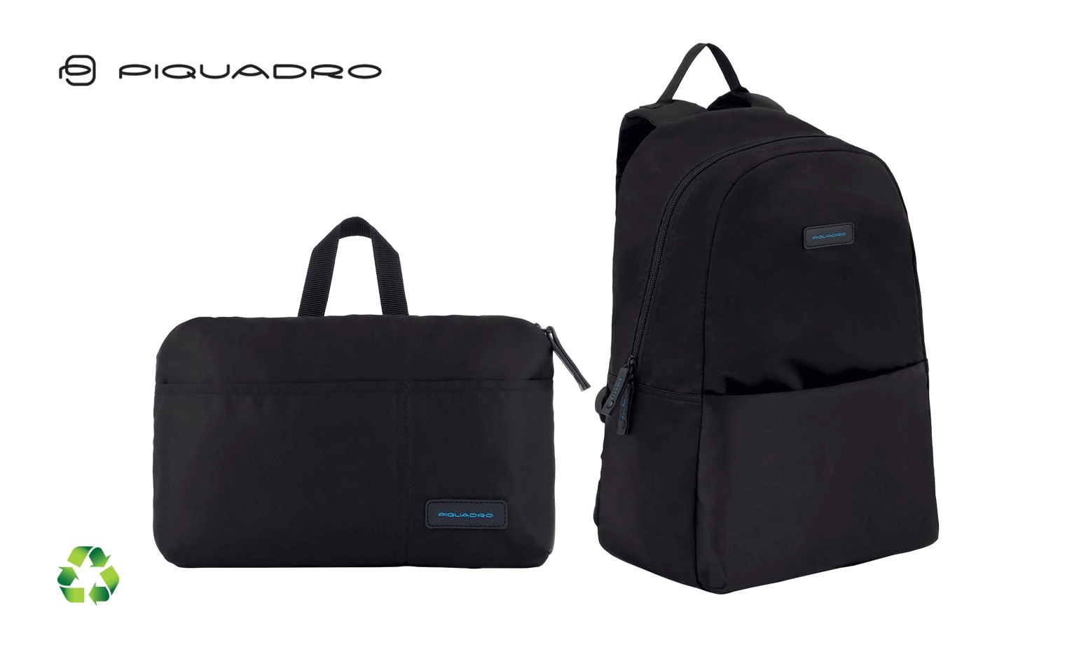 Immagine ZAINO PIEGHEVOLE IN NYLON RICICLATO PIQUADRO