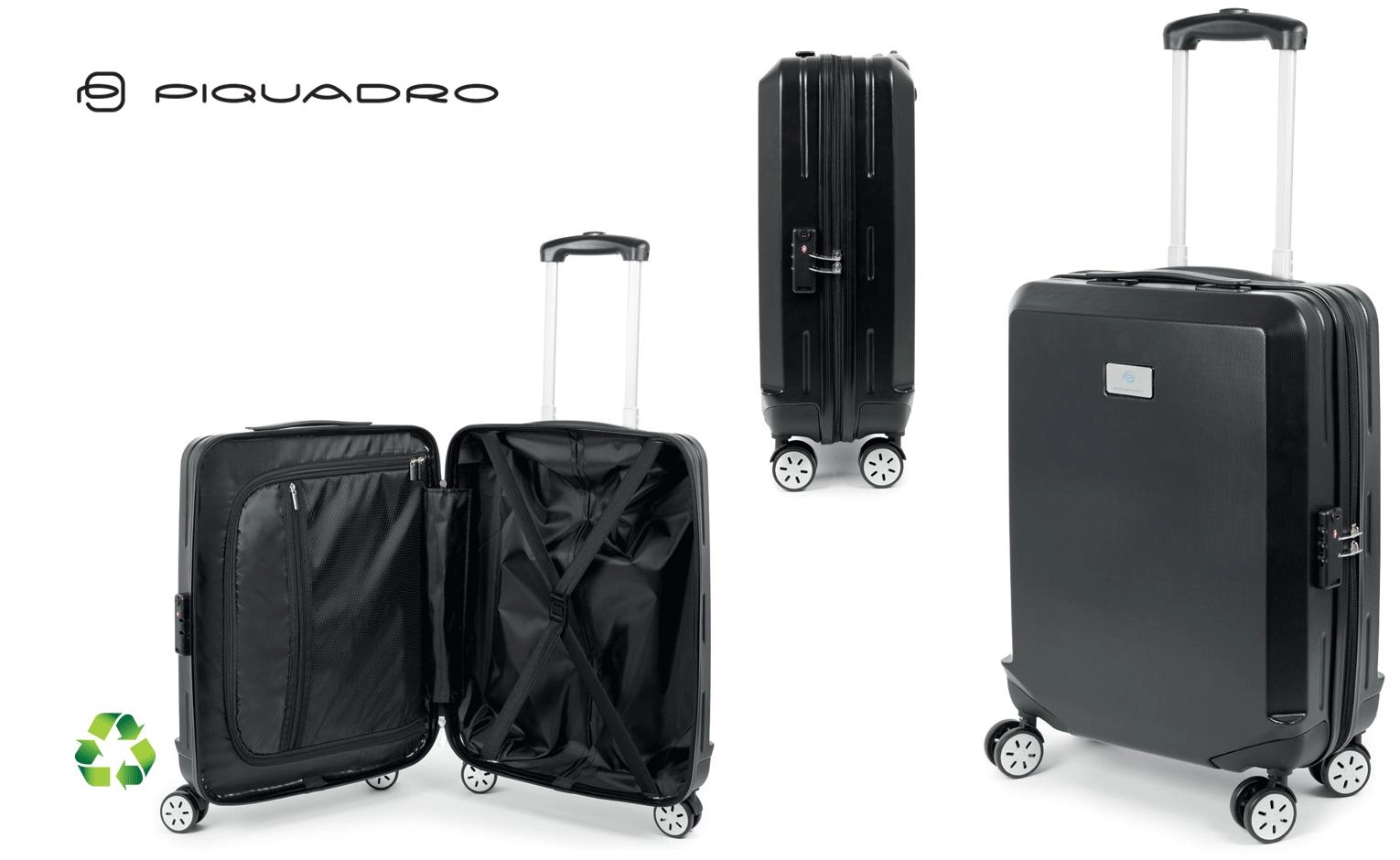 Immagine TROLLEY CABINA IN PPL RICICLATO PIQUADRO