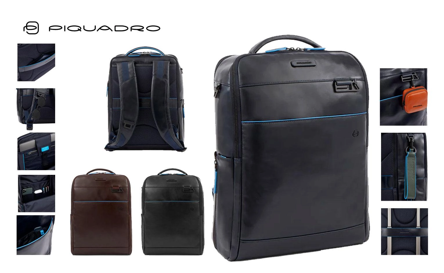 Immagine ZAINO PORTA COMPUTER E IPAD IN PELLE PIQUADRO