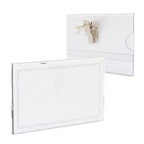 Immagine PORTABADGE RIGIDO CON CLIP 