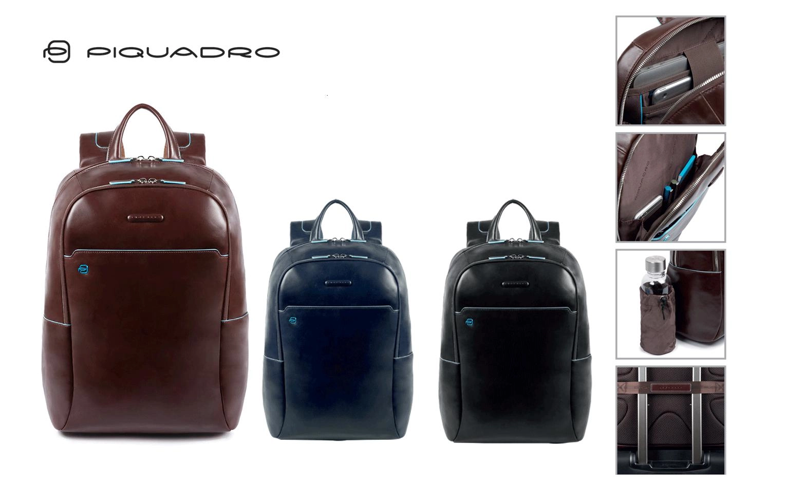 Immagine ZAINO PORTACOMPUTER E PORTA IPAD IN PELLE PIQUADRO