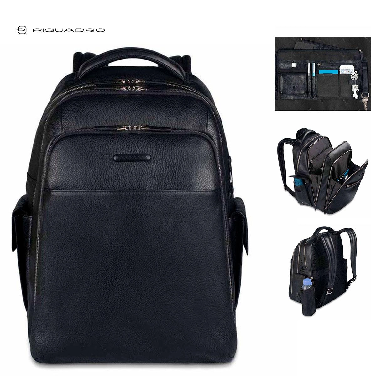 Immagine ZAINO PORTA PC E IPAD IN PELLE PIQUADRO