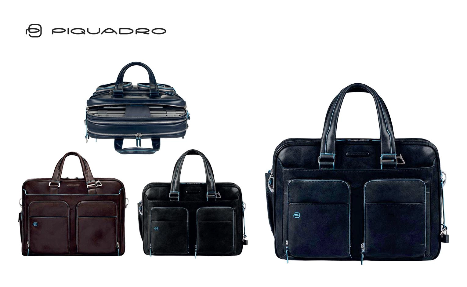 Immagine CARTELLA PORTACOMPUTER E IPAD IN PELLE PIQUADRO