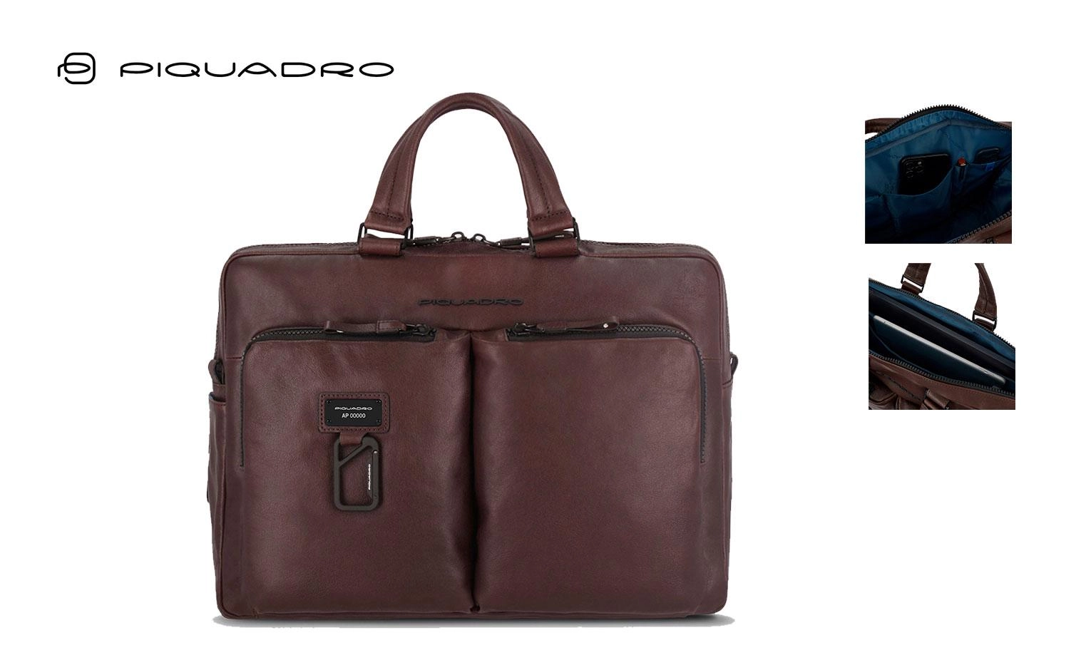 Immagine CARTELLA SOTTILE PER PC 15,6 E IPAD IN PELLE PIQUADRO