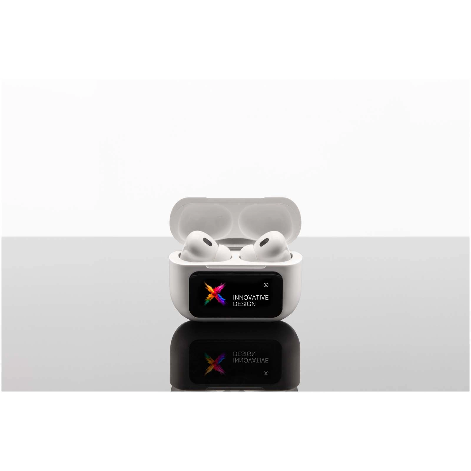 Immagine Auricolari ANC con custodia di ricarica e touchscreen interattivo SCX.design E26