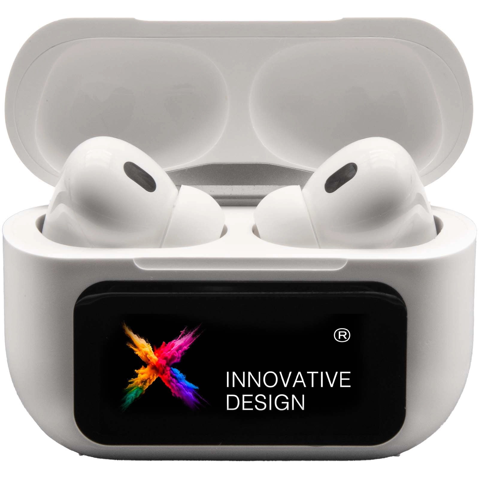 Immagine Auricolari ANC con custodia di ricarica e touchscreen interattivo SCX.design E26